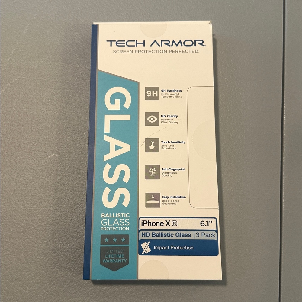 Tech Armor Ballistic Glass Screen Protector for iPhone XR or 11 (2 in box)